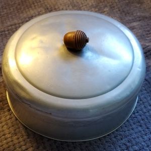 Vintage Aluminum Acorn Cake Cover